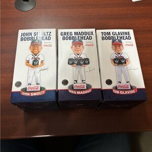Atlanta Braves “Big Three” Bobblehead Set